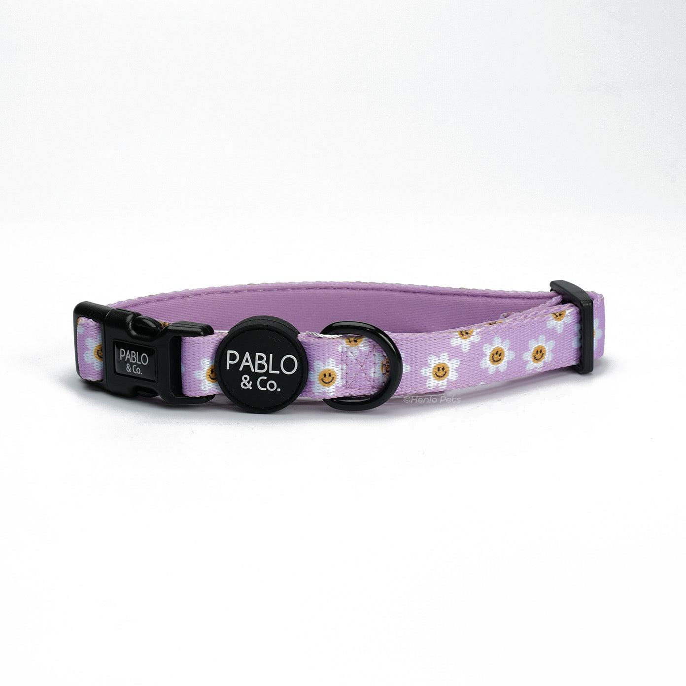 Pablo & Co - Lilac Smiley Flowers Collar - Henlo Pets