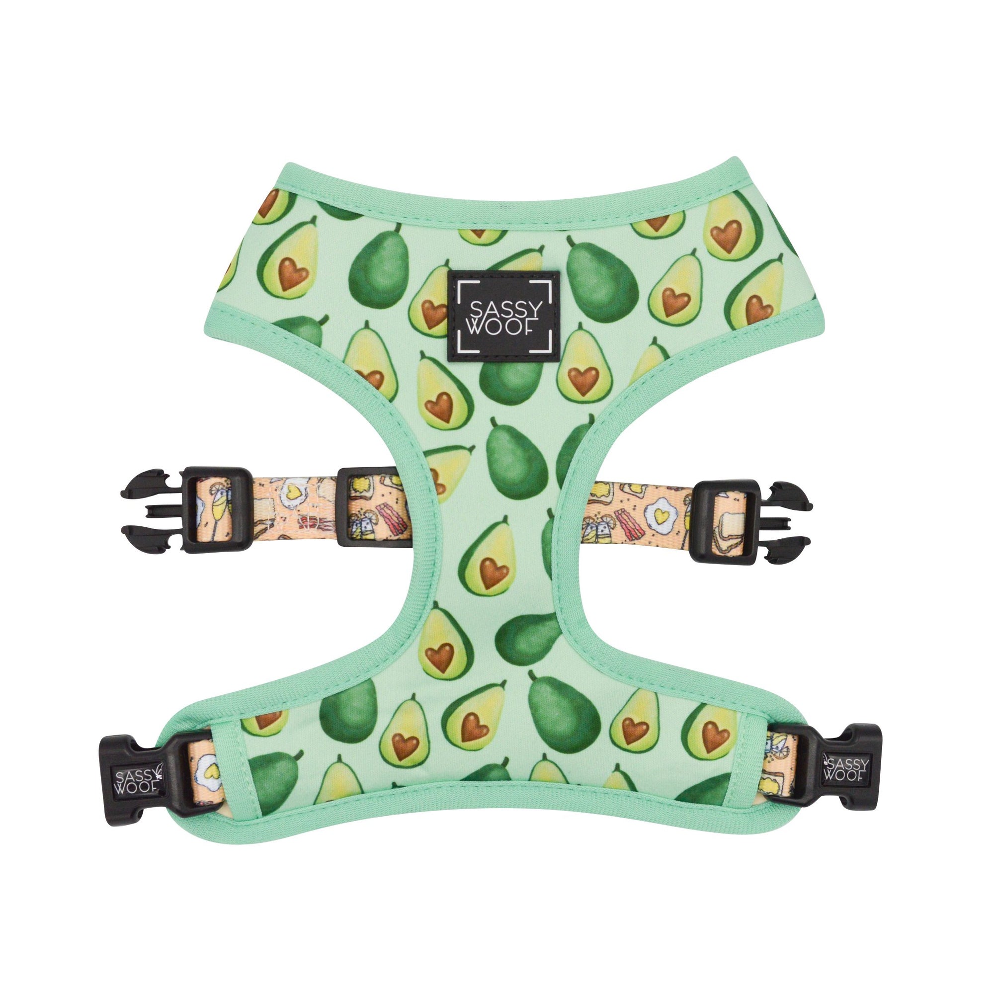 Sassy Woof Reversible Harness - Let's Brunch [CLEARANCE] - Henlo Pets