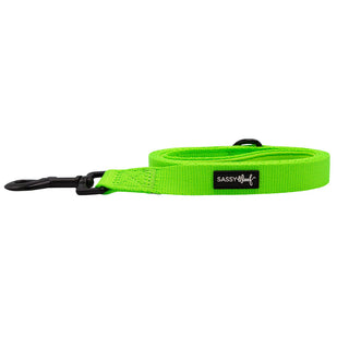 Sassy Woof Leash - Neon Green - Henlo Pets