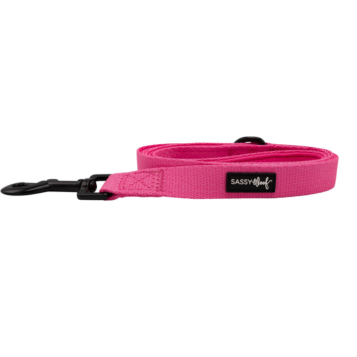 Sassy Woof Leash - Neon Pink - Henlo Pets