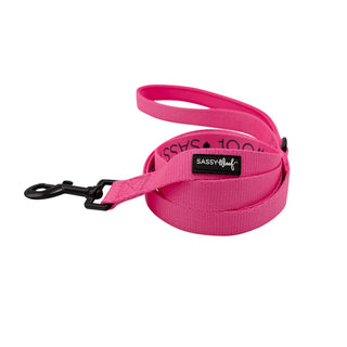 Sassy Woof Leash - Neon Pink - Henlo Pets