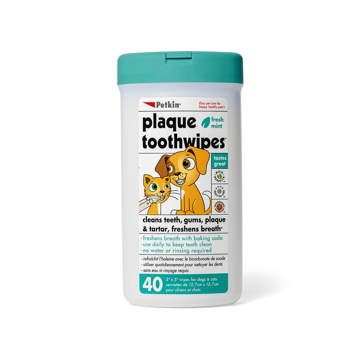 Petkin - Plaque Toothwipes - Henlo Pets