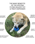 SodaPup - Flying Saucer Durable Chew Toy & Treat Dispenser - Henlo Pets