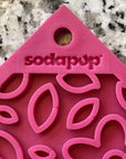 SodaPup - Jigsaw Square eMat Licking Mat Pink - Henlo Pets