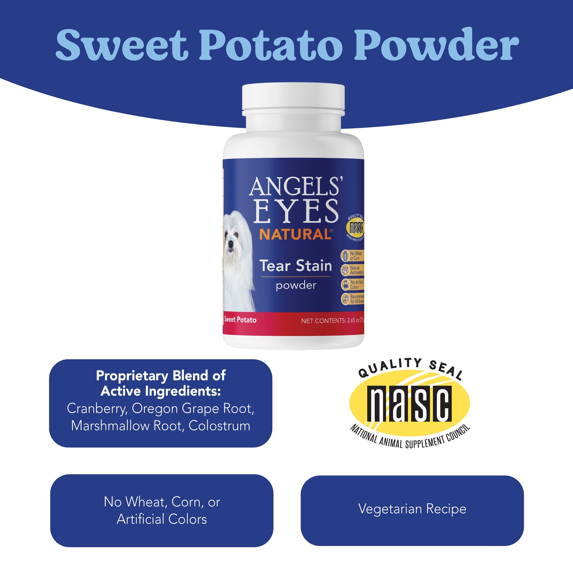 Angel eyes store tear stain powder