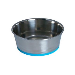 Rogz - Slurp Stainless Steel Bowl Blue - Henlo Pets